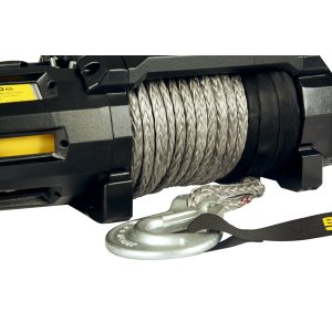 10MM X 28M SYNTHETIC ROPEWITH BLACK SLEEVE AND EYELET 1