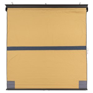 ARB melna alumīnija izvelkamā nojume ar apgaismojumu 2500 x 2500 mm