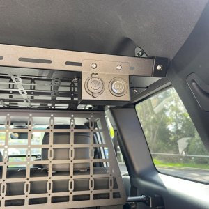 ALPINE SER TWIN PWER SCKT MNT SUITS ALPINE SER STORAGE SHELF