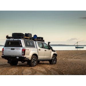 Bagāžas platforma FRONT RUNNER Slimline II pikapu kulbai vai piekabei ar OEM sliedēm, 1165 x 2772 mm, paaugstināta