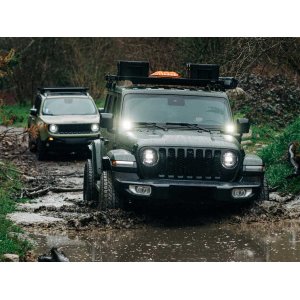 Jumta bagāžnieks FRONT RUNNER Slimline II 1/2 Jeep Wrangler JL 4-durvju 2018-, augstais