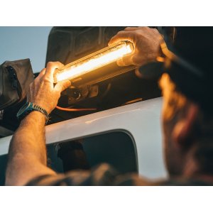 10' FRONT RUNNER LED Light Bar VX250-FL / 12V/ 24V / Flood Light lukturis ar kronšteinu