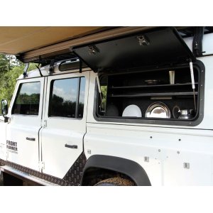 Sānu logs FRONT RUNNER Gullwing, alumīnijs, Land Rover Defender 1983-2016