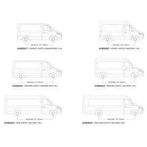 Jumta bagāžnieks FRONT RUNNER Slimline II Mercedes-Benz Sprinter 170'/L3/LWB ar OEM sliedēm 2006-, augstais