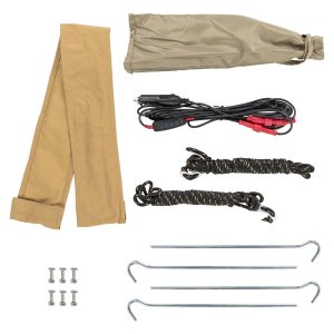 Nojume ar cieto alumīnija apvalku ARB 814412, melna, 2500 x 2500 mm