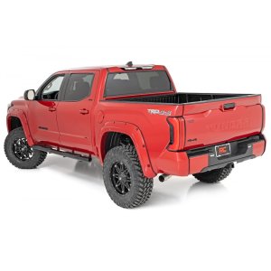 Oval nerf steps black Rough Country Crew Cab