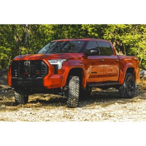 Oval nerf steps black Rough Country Crew Cab