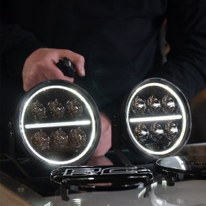 LED lights 6,5" round White/Amber DRL Rough Country