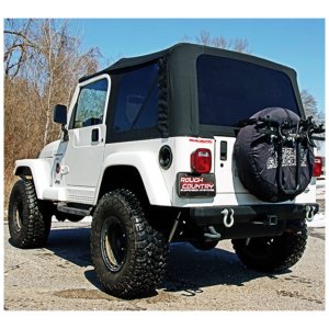 Soft Top Black Denim Rough Country Full Doors