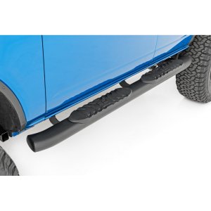 Oval nerf steps black Rough Country