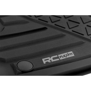 Front and rear floor mats Rough Country Flex-Fit Crew Cab
