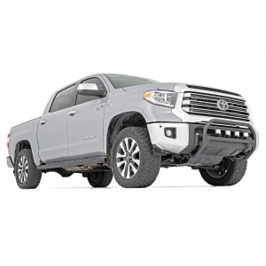 Oval nerf steps black Rough Country Crew Cab
