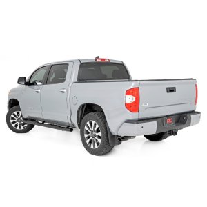 Oval nerf steps black Rough Country Crew Cab