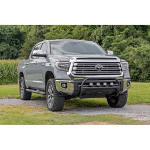 Oval nerf steps black Rough Country Crew Cab