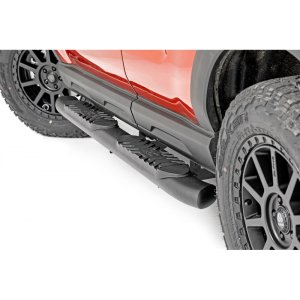 Oval nerf steps black Rough Country