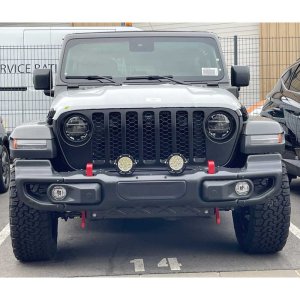 Front steel bumper full coverage with high bull bar OFD