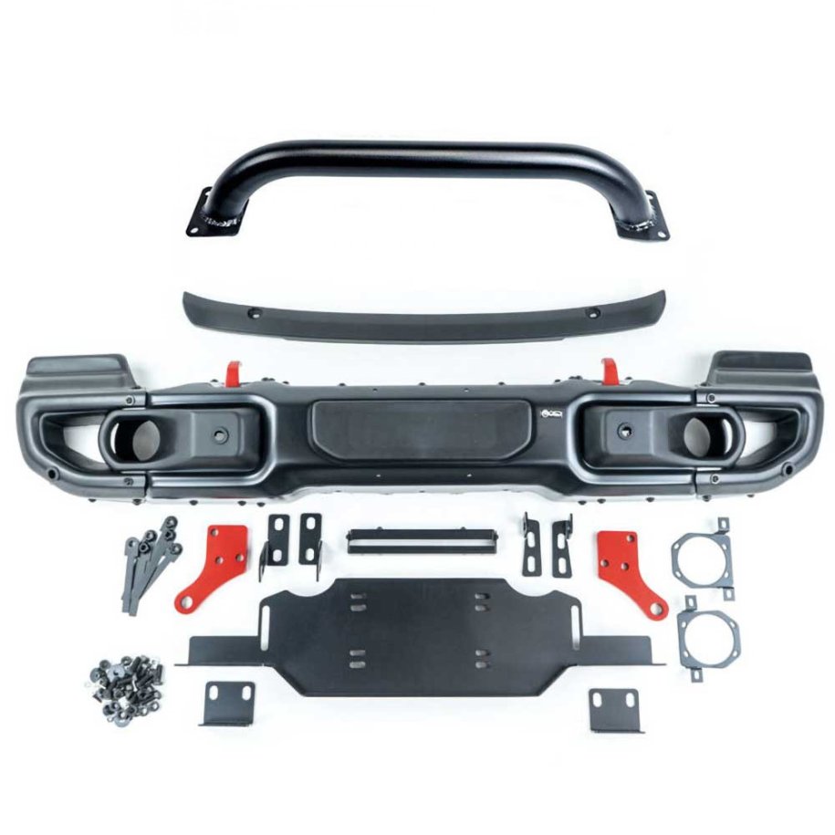 Front steel bumper full coverage with bull bar OFD