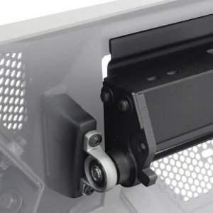 LED light bar mount power actuated hide-away for bumper Go Rhino Element