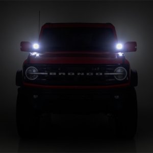 LED lights 3,5" round Amber DRL Rough Country Black Series