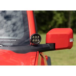 LED lights 3,5" round Amber DRL Rough Country Black Series