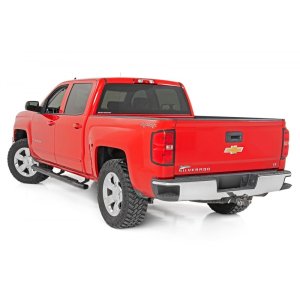 Oval nerf steps black Rough Country Crew Cab