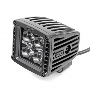 LED lights 2" square amber DRL spot Rough Country Black Series