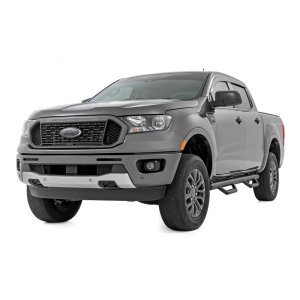 Nerf steps black Rough Country Crew Cab
