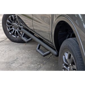 Nerf steps black Rough Country Crew Cab