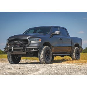 Front tubular bumper with winch plate Rough Country