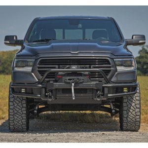 Front tubular bumper with winch plate Rough Country
