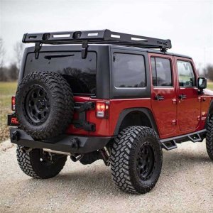 Roof rack system for hard top with LED lights Rough Country