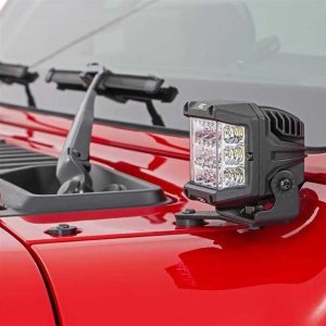 LED lights 3" square wide angle Osram Rough Country