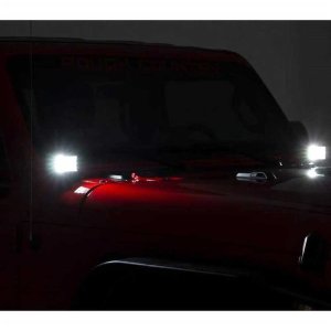 LED lights 3" square wide angle Osram Rough Country