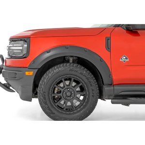 Front and rear fender flares Rough Country Pocket chrome rivets