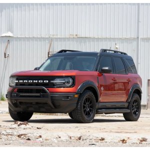 Front and rear fender flares Rough Country Pocket chrome rivets