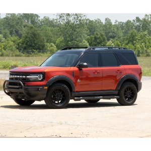 Front and rear fender flares Rough Country Pocket chrome rivets