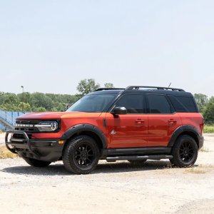 Front and rear fender flares Rough Country Pocket chrome rivets