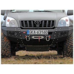 Front steel bumper with winch plate MorE 4x4