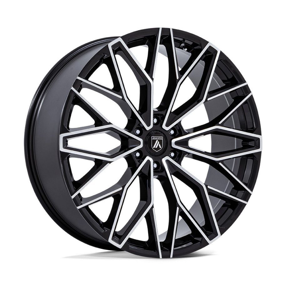 Alloy wheel AB050 MOGUL 6 Gloss Black W/ Machined Face ASANTI