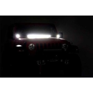LED lights 2" square white DRL Rough Country Black Series