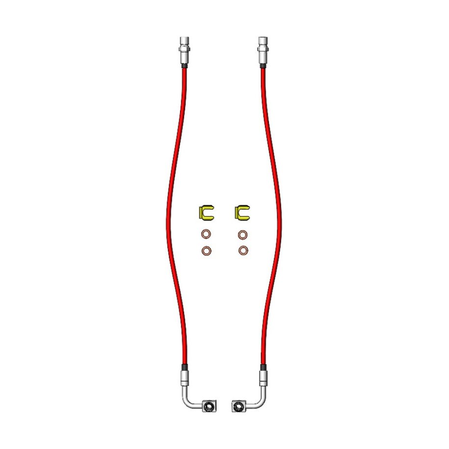 Rear HD brake lines kit 22" Clayton Lift 0-5"