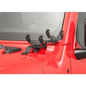 Windshield cowl mount for a LED 3x3" Dual Cube Go Rhino