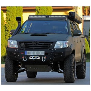 Front steel bumper with winch plate MorE 4x4 Facelift