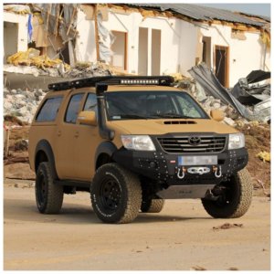 Front steel bumper with winch plate MorE 4x4 Facelift
