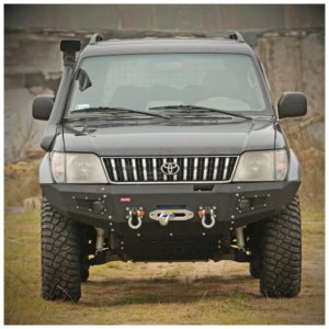 Front steel bumper with winch plate MorE 4x4