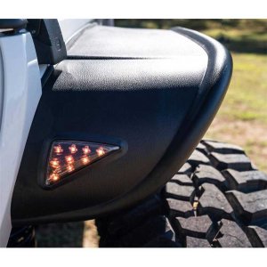Front and rear fender flares standard coverage RealTruck Bushwacker Flat Style