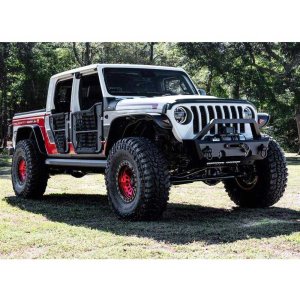 Front and rear fender flares standard coverage RealTruck Bushwacker Flat Style