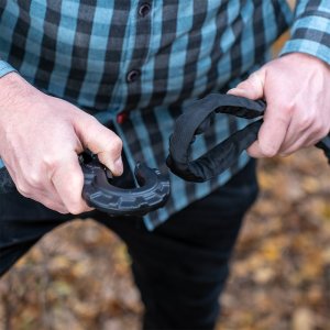 Forged winch clevis hook black OFD 3/4"