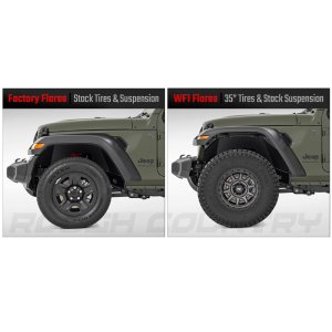 Front and rear fender flares Rough Country WF1