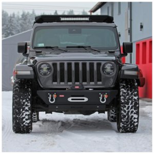 Front steel short bumper with winch plate MorE 4x4
